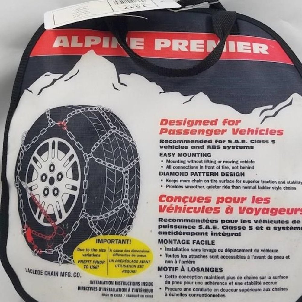 ALPINE PREMIER SNOW CHAINS 1547 (nwt)
